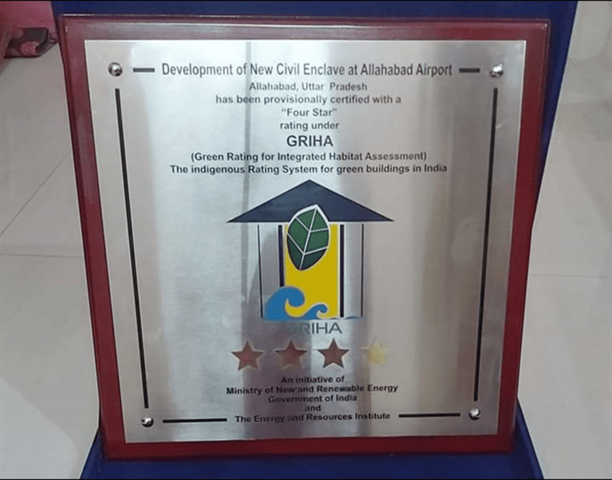 Prayagraj Airport Project - GRIHA Award By Ministry Of Environment, Forest And Climate Change