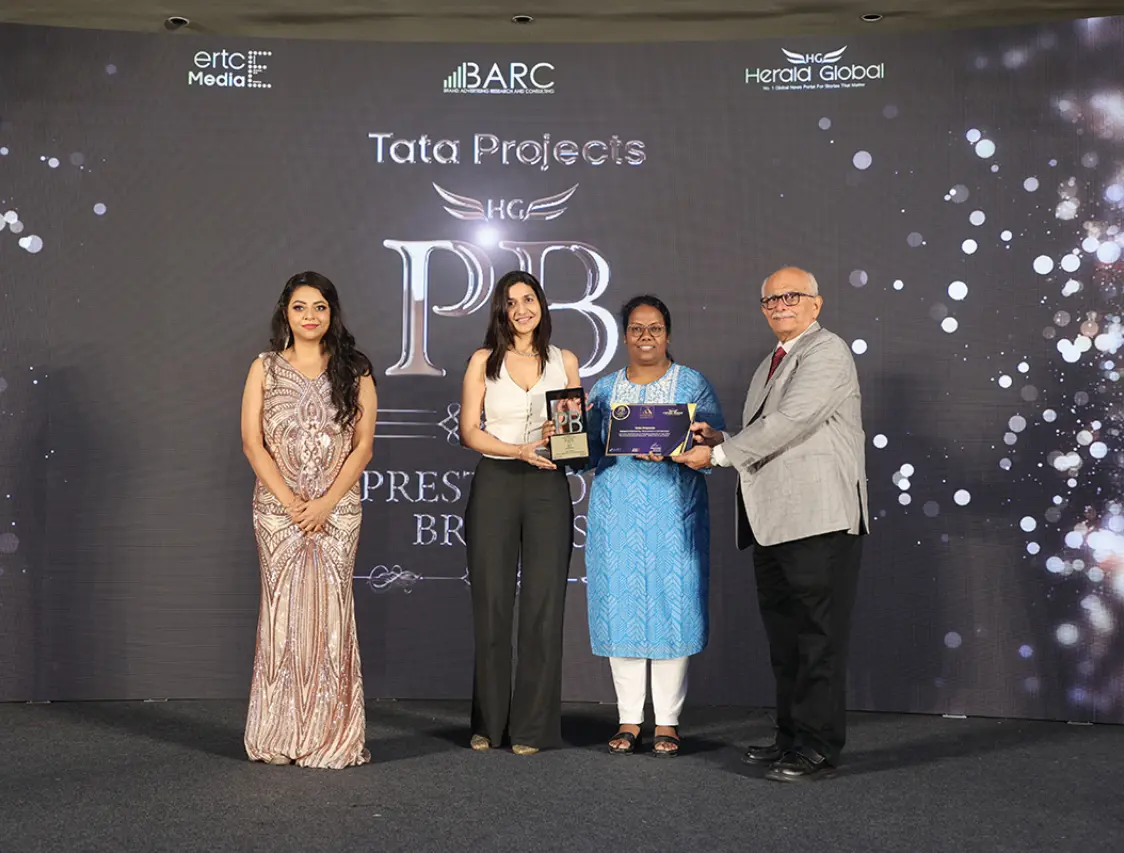 Tata Projects has been felicitated with the Prestigious Brands of India 2024 Award in the EPC category at the Goal Fest Conclave 2024 by Herald Global