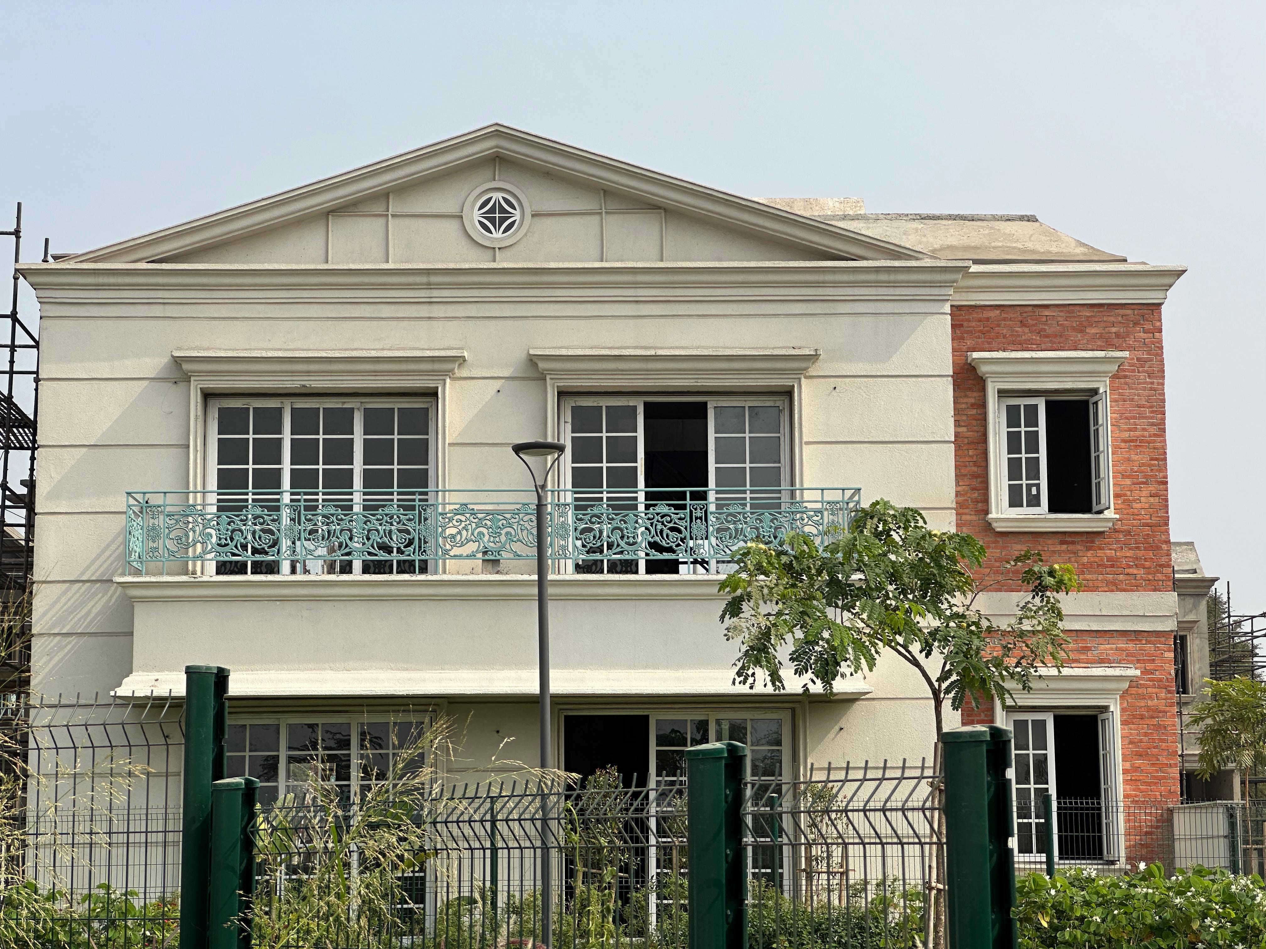 Cast iron railing at Lodha palva