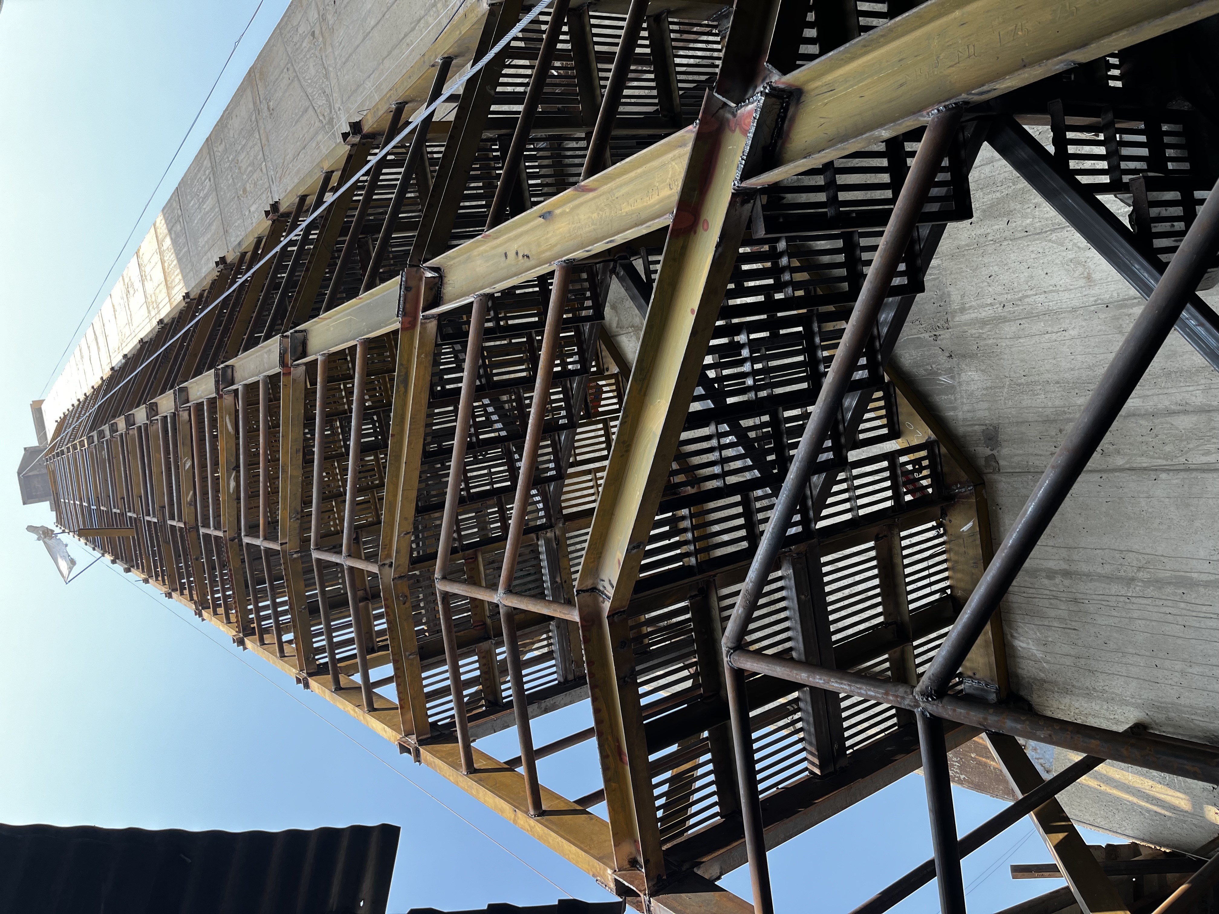Stair case for parking 22 floor 