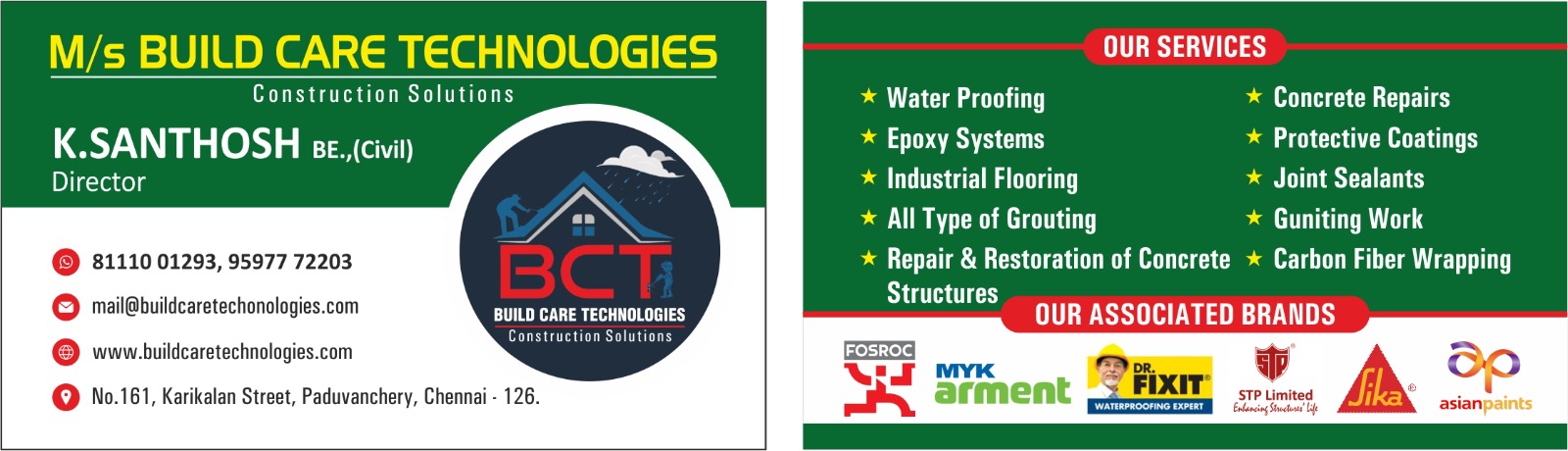 Waterproofing and structural repair works and Epoxy flooring works