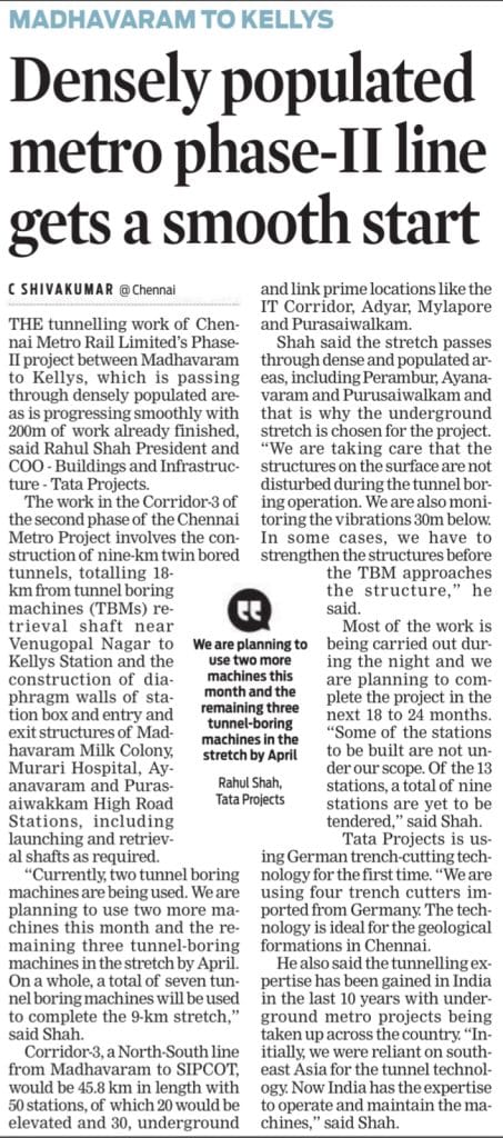 Densely populated Metro phase II line gets a smooth start