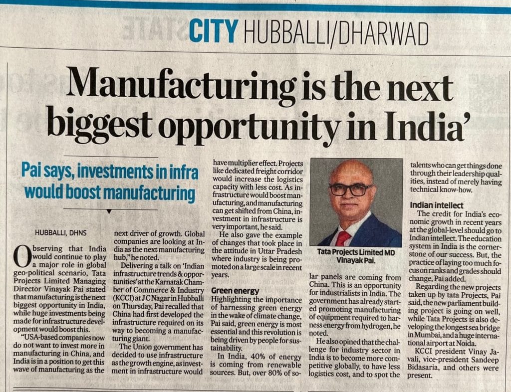 Manufacturing Is The Next Biggest Opportunity In India