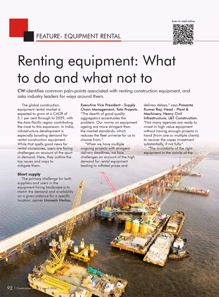 renting equipment what to do and what not to do