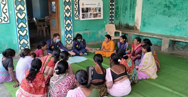 Community meetings in Reshmipur village